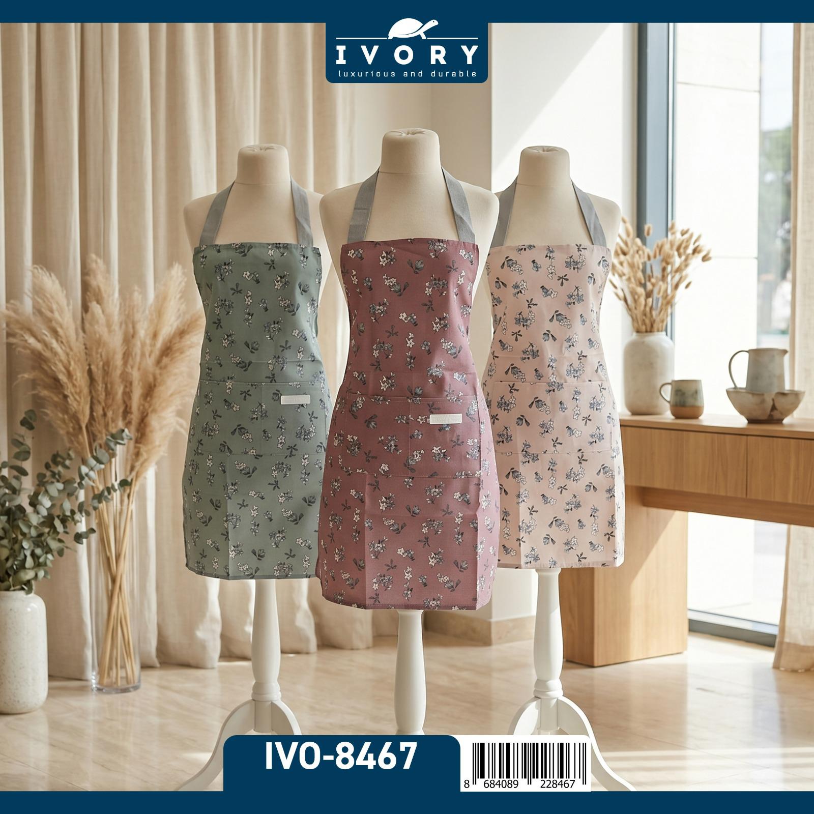 İVORY SU GEÇİRMEZ DESENLİ MUTFAK ÖNLÜĞÜ İVO-8467