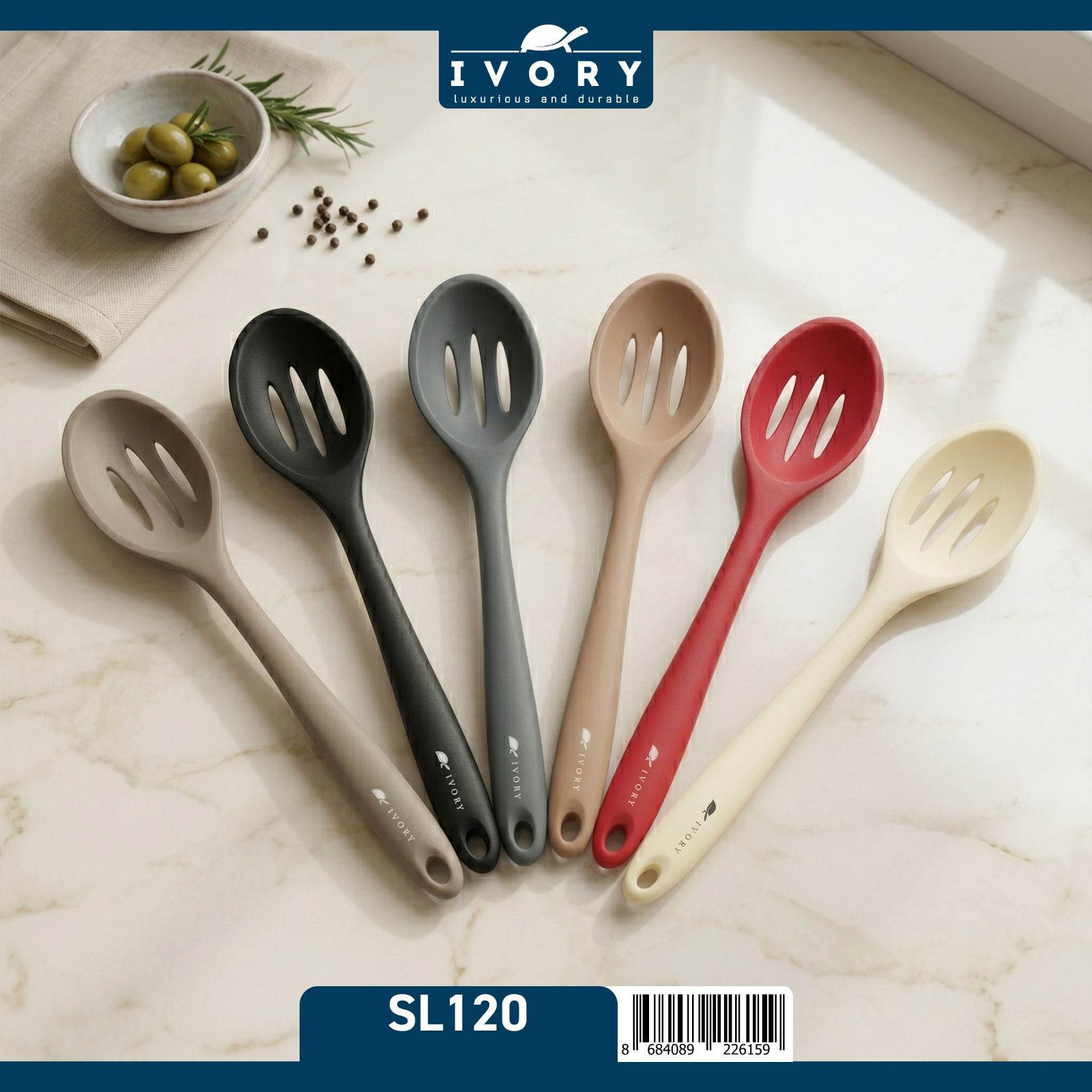 İVORY SİLİKON SÜZGEÇLİ KAŞIK SL120