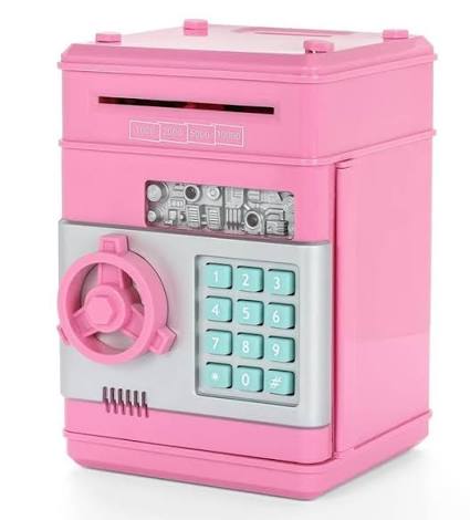 ŞİFRELİ KASA KUMBARA PEMBE